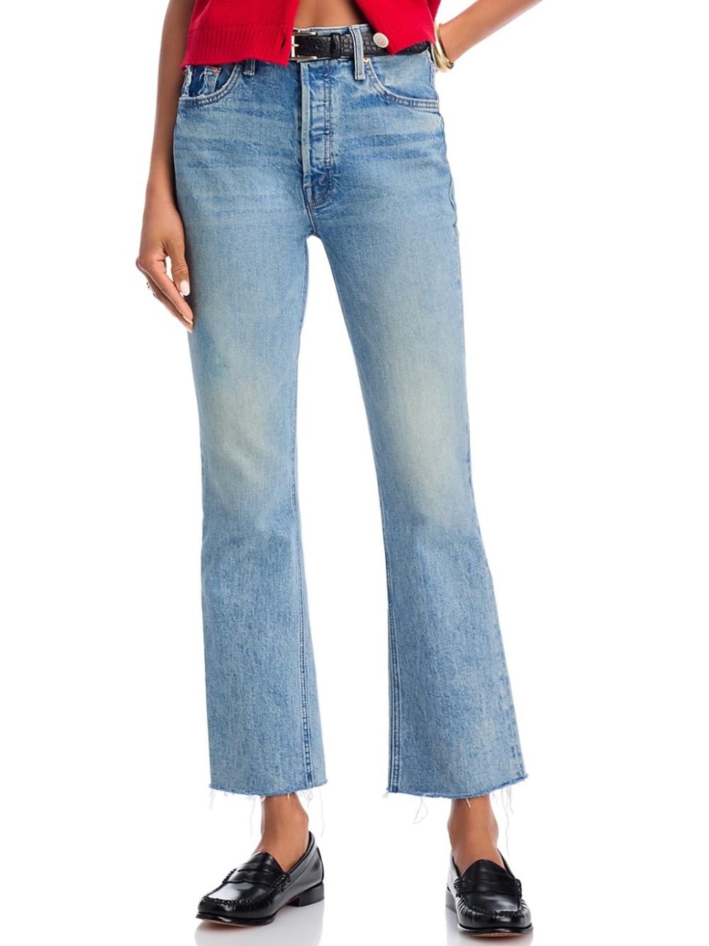 MOTHER The Tripper Flood Fray Jeans